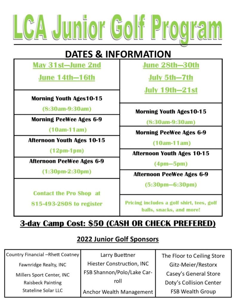 LCA Junior Golf Program 